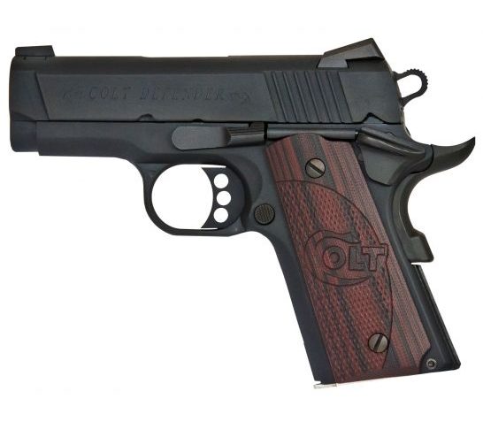 Colt 1911 Defender 45 ACP 7+1 Semi Auto Hammer Fired Pistol, Blue – O7800XE