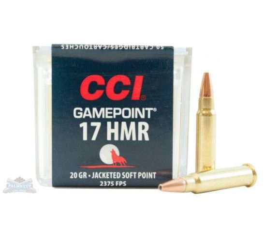 CCI .17 HMR 20gr JHP Gamepoint Ammunition 50rds – 0052