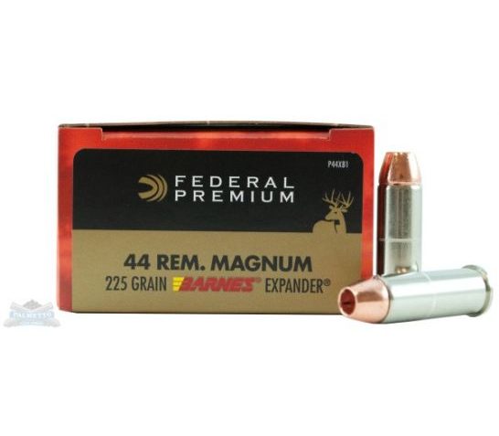 Federal .44 Mag 225gr Barnes Expander 20 Rounds Ammunition – P44XB1