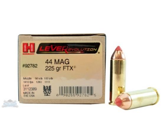 Hornady 44 Magnum 225gr FTX LeverEvolution Ammunition 20rds – 92782