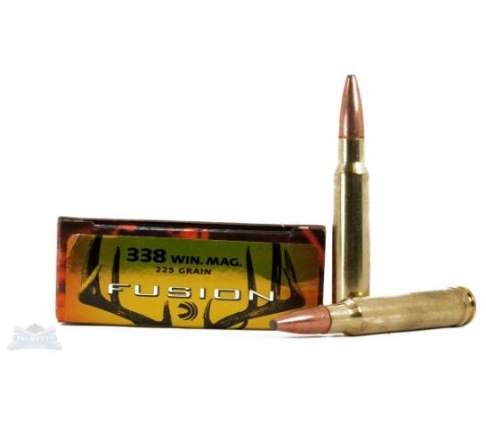 Federal 338 Winchester Magnum 225gr Fusion Ammunition 20rds – F338FS1