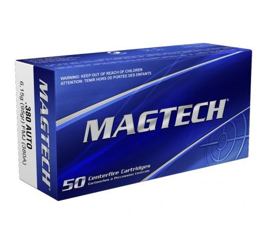 Magtech 380 Auto/ACP 95gr FMJ Ammunition 50 rds – 380A