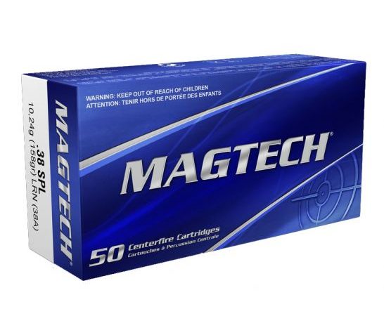 Magtech 38 Special 158gr LRN Ammunition 50rds – 38A