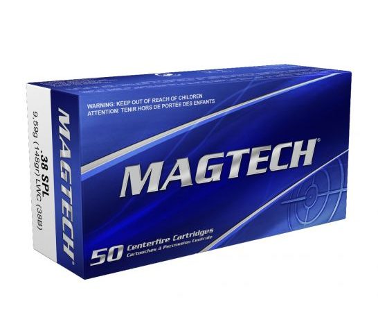 Magtech 38 Special 148gr LWC Ammunition 50rds – 38B