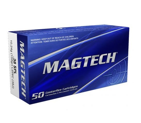 Magtech 38 Special 158gr LSWC Ammunition 50rds – 38J