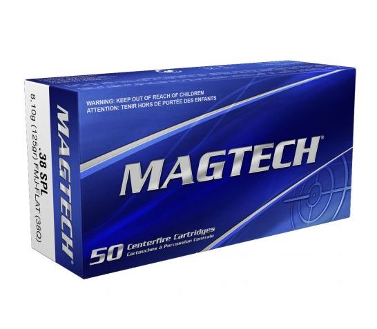 Magtech 38 Special 125gr FMJ FP Ammunition 50rds – 38Q