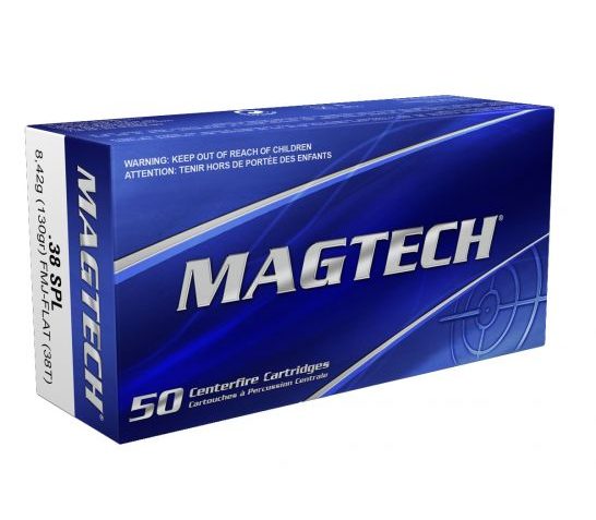 Magtech 38 Special 130gr FMJ Ammunition 50rds – 38T