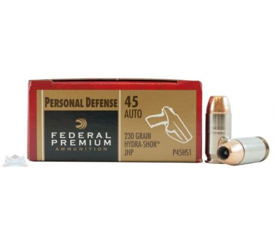 Federal 45 Auto/ACP 230gr Hydra-Shok Ammunition 20rds – P45HS1