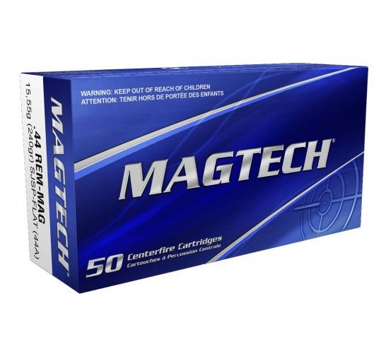 Magtech 44 Magnum 240gr SJSP FP Ammunition 50rds – 44A