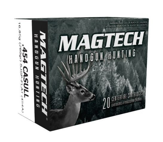 Magtech 454 Casull 260gr SJSP FP Ammunition 20rds – 454A