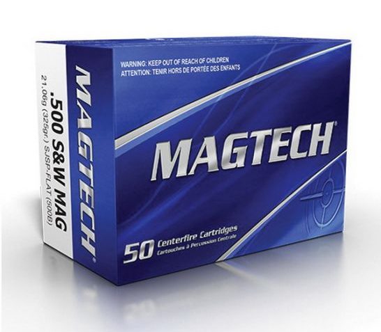 Magtech 500 S&W Magnum 325gr SJSP FP Ammunition 20rds – 500B