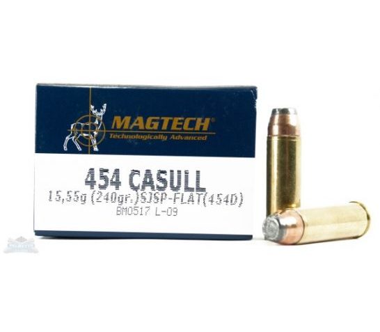 Magtech 454 Casull 240gr SJSP Ammunition 20rds – 454D