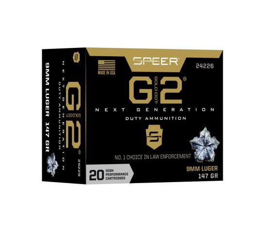 Speer Gold Dot 9mm 147 gr G2 Personal Protection 20 Rounds Ammunition – 24226