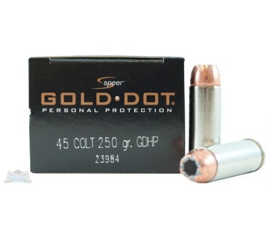 Speer 45 Colt 250gr Gold Dot Ammunition 20rds – 23984