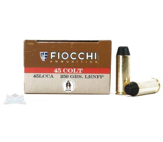 Fiocchi 45 Colt 250gr LRNFP Ammunition 50rds – 45LCCA