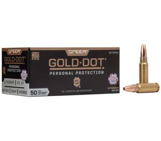 Speer Gold Dot Personal Protection 5.7x28mm 40 gr 50 Rounds – 25728GD