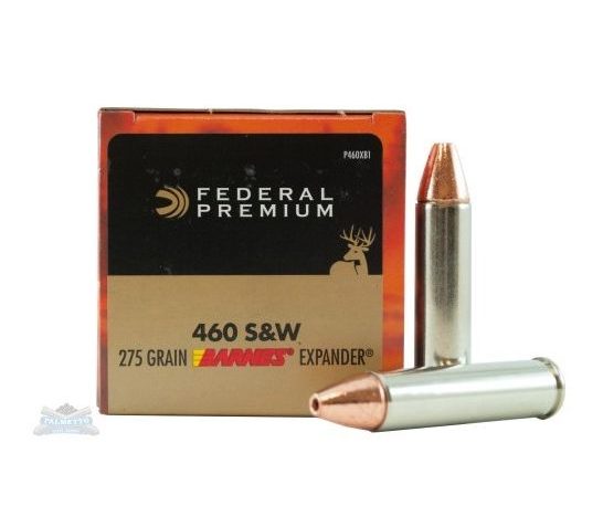 Federal 460 S&W Magnum  275gr Barnes Expander Ammunition 20rds – P460XB1