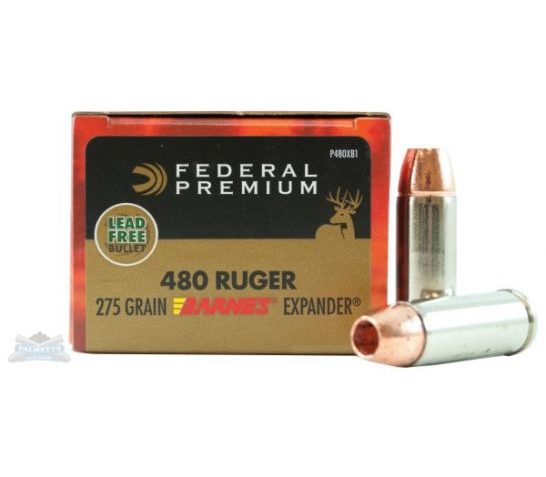 Federal 480 Ruger 275gr Barnes Expander Ammunition 20rds – P480XB1