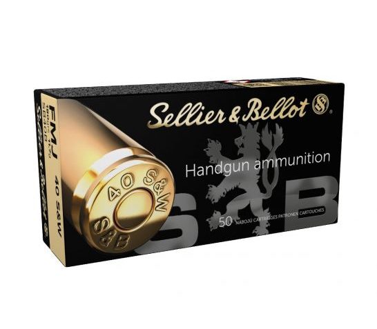 Sellier & Bellot .40 S&W 180gr FMJ Ammunition, 50 Round Box – SB40B