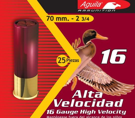 Aguila Sub-Gauge 16 Gauge 2-3/4 inches 7-1/2 Shot 1-1/8 oz Lead Shotshell, Birdshot, 25/Box – 1CHB1607