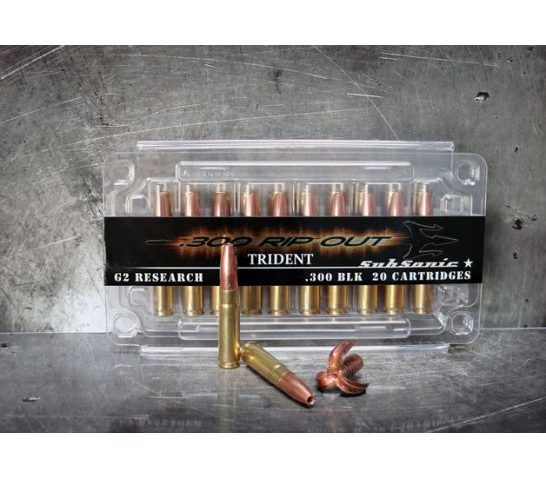 G2 Research 300 AAC Blackout Trident Sub-Sonic 220gr Ammunition 20rds – G2R300TRSUB