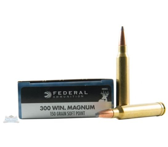 Federal 300 Winchester Magnum 150gr SP Power-Shok Ammunition 20rds – 300WGS