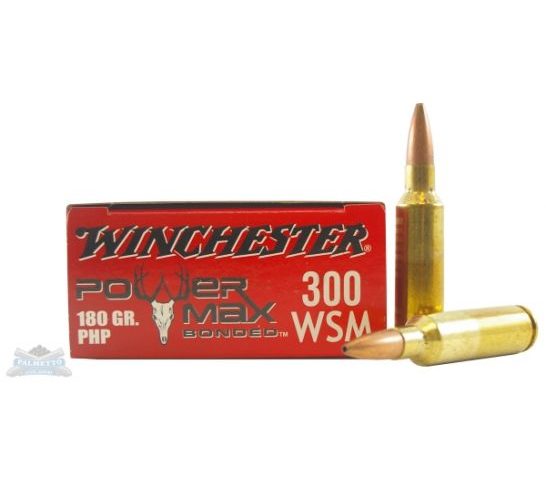 Winchester 300 WSM 180gr PowerMax Bonded Ammunition 20rds – X300WSMBP