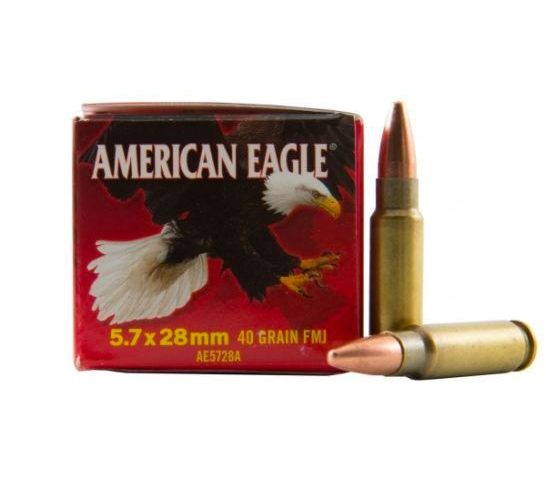 American Eagle 5.7x28mm 40gr FMJ Ammunition 50rds – AE5728A