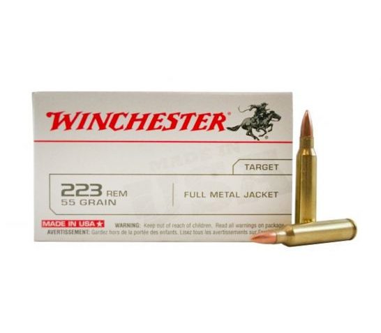 Winchester USA 223 55gr FMJ Ammunition 20rds – USA223R1KY