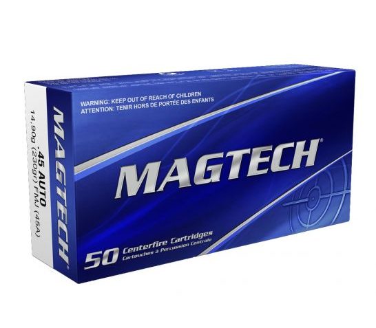 Magtech 45 Auto/ACP 230gr FMJ Ammunition 50 Round Box- 45A