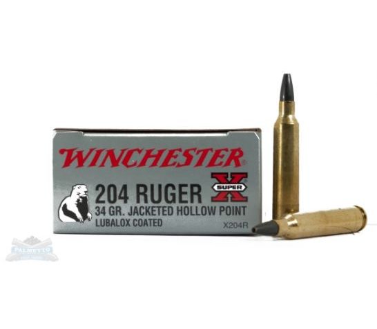 Winchester 204 Ruger 34gr JHP Super-x Ammunition – X204R