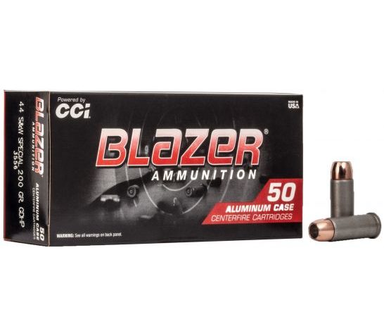 CCI Blazer 200 gr Jacketed Hollow Point .44 Spl Ammo, 50/box – 3556