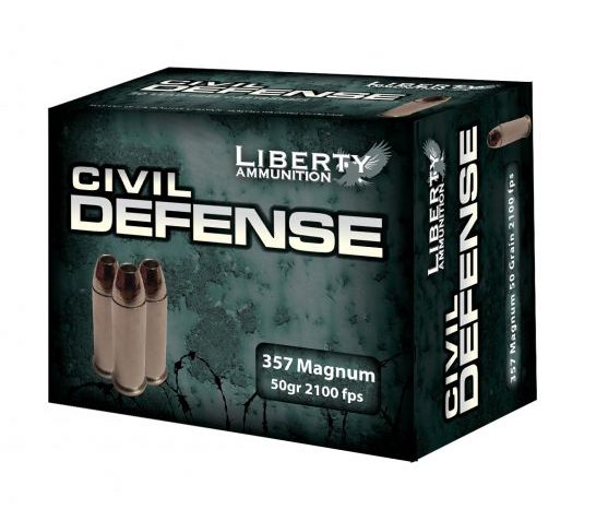 Liberty 357 Magnum 50gr HP Civil Defense Ammunition 20rds – LA-CD-357-030