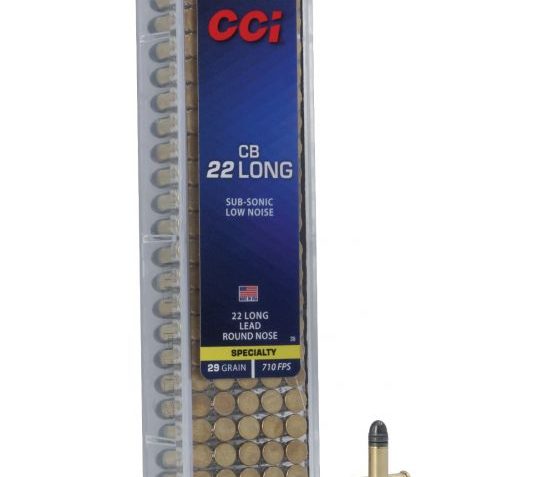 CCI .22 Long Rifle CB 29 Grain Lead Round Nose Mini-Cap Ammunition 100rds – 0038