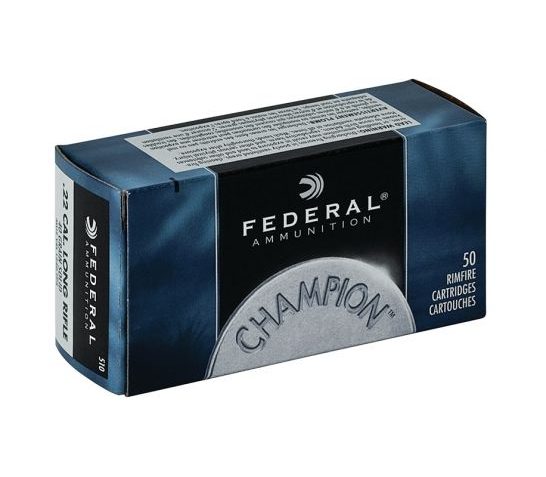 Federal Champion .22 LR 40gr LRN Ammunition, 50 Rounds – 510