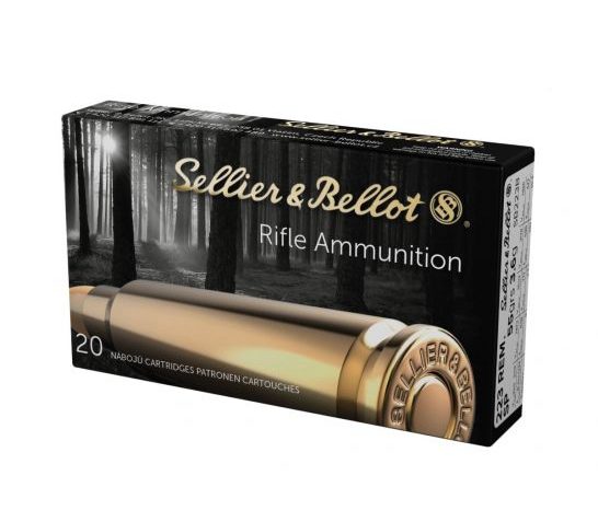 Sellier & Bellot 223 Remington 55gr SP Ammunition 20rds – SB223B