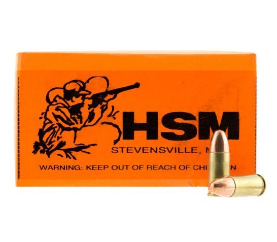 HSM 9mm 124gr PRN Ammunition Re-Manufactured 50rd box – HSM-9mm-4r