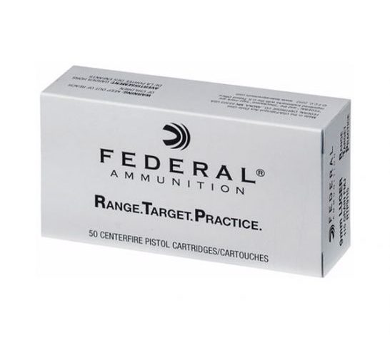 Federal 9mm 115gr FMJ Range Target Practice Ammunition, 50 Round Box u2012 RTP9115