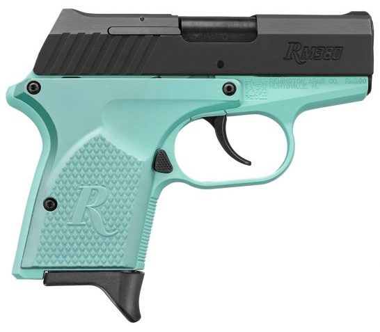 Remington RM380 Micro 380 ACP 6+1 Round Pistol, Anodized Light Blue – 96453