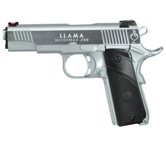 Llama Micromax 380 ACP 7+1 Round Pistol, Hard Chrome – LMM380C