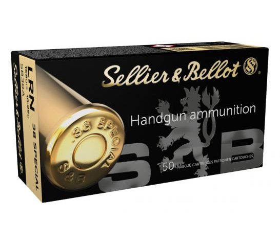 Sellier & Bellot .38 Special 158 gr LRN 50 Rounds Ammunition – SB38A