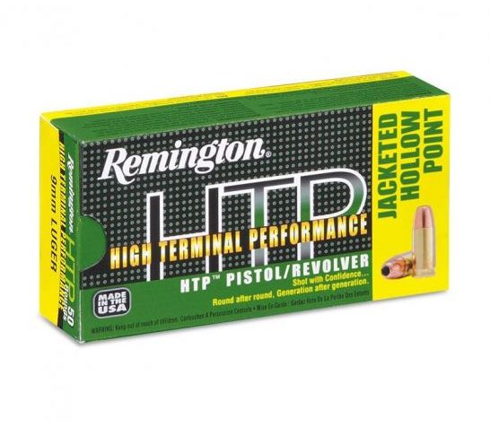 Remington High Terminal Performance 9mm 147gr JHP Ammunition, 50 Round Box – RTP9MM8