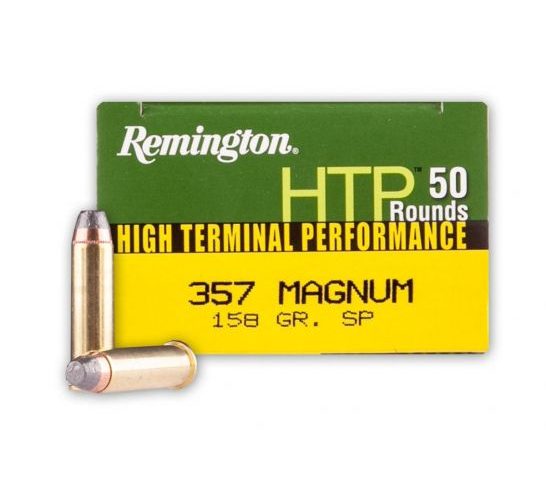 Remington 357 Magnum 158gr SP High Terminal Performance Ammunition, 50 Round Box – RTP357M3