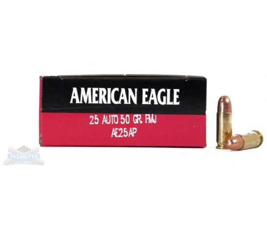 American Eagle 25 Auto/ACP 50gr FMJ Ammunition 50rds – AE25AP