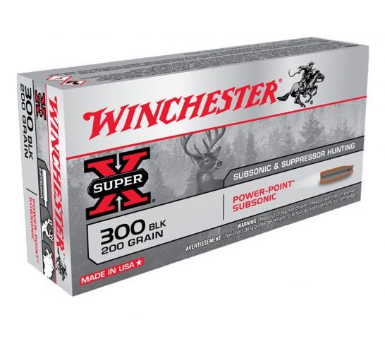 Winchester .300 AAC Blackout 200 Grain Super-X Centerfire Rifle Ammunition, 20rds – X300BLKX