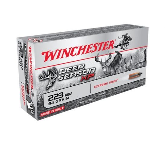 Winchester Deer Season XP .223 Remington 64 Grain Centerfire Rifle Ammunition, 20rds – X223DS