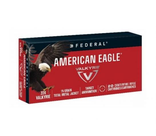 American Eagle .224 Valkyrie 75gr TMJ Ammunition, 20 Rounds – AE224VLK1