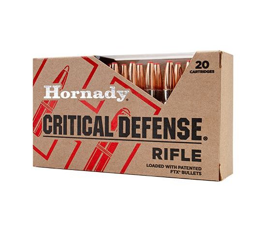 Hornady Critical Defense 223 Rem 73gr FTX 20rds Ammunition – 80260