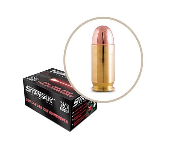 Ammo Inc STREAK 9mm 147gr TMJ Tracer Practice Ammo, 20 Rounds – 9147TMC-STRK-RED