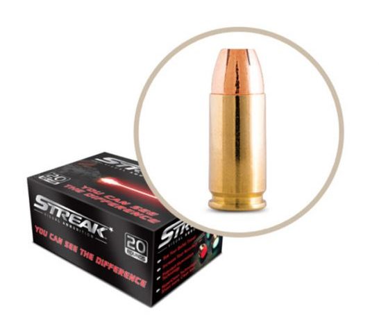 Ammo Inc STREAK 9mm 115gr JHP Tracer Defensive Ammo, 20 Rounds – 9115JHP-STRK-RED